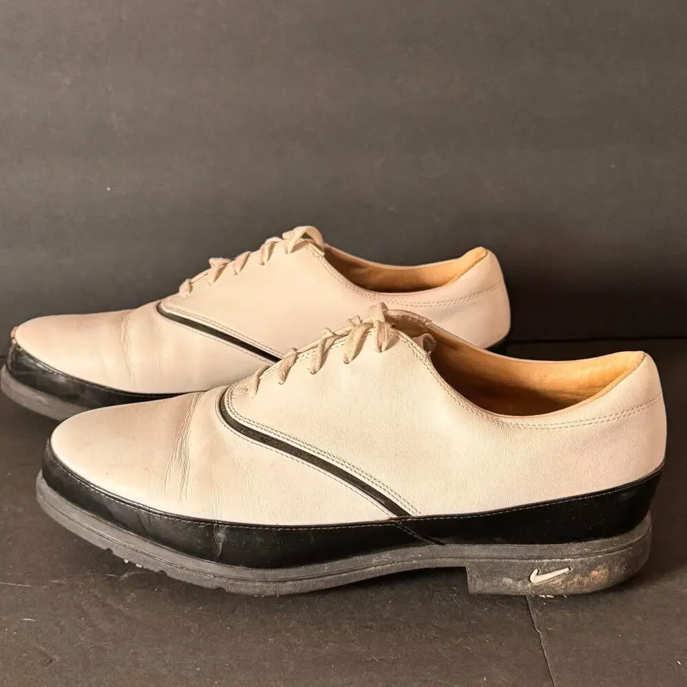 Nike Air Comfort Verdana Last Women's Leather Golf Shoes 9.5 UK7 EU41 Vtg Oxford